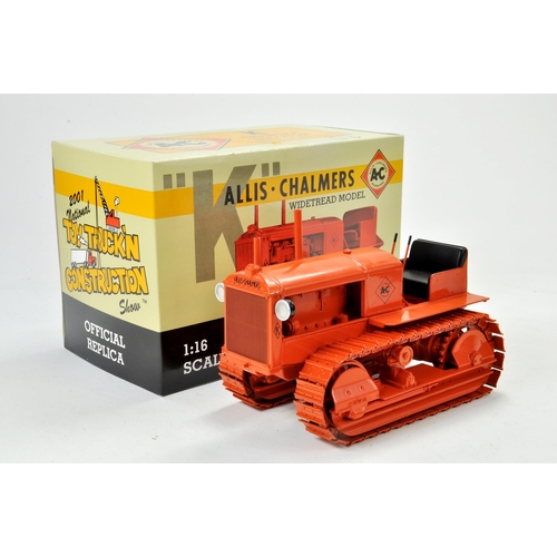 20 - Spec Cast 1/16 Allis Chalmers K Crawler Tractor for TTC Show. Has been on display but appears excell... 