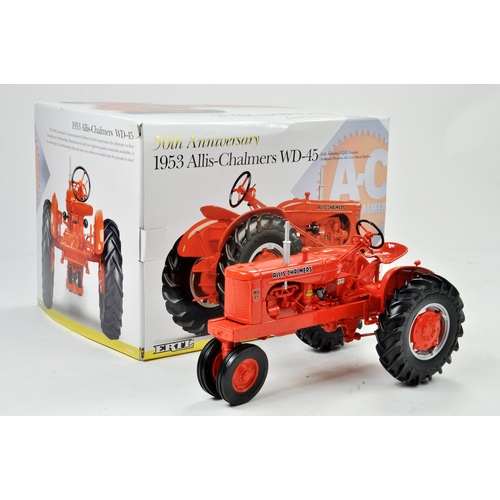 54 - Ertl Special 50th Anniversary 1/16 Allis Chalmers WD-45 Tractor. Has been on display, otherwise appe... 