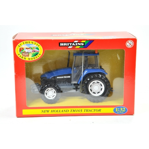 124 - Britains 1/32 Farm issue comprising New Holland TM165 Tractor. Excellent, with box.