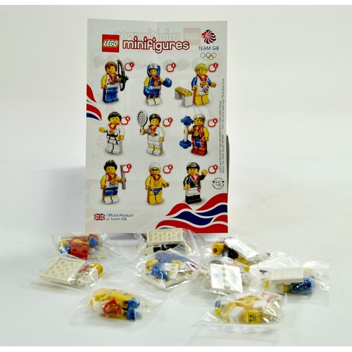 664 - Lego Minifigure Series comprising Team GB set of 9 Figures. Unbuilt, Rare. Note: We are always happy... 