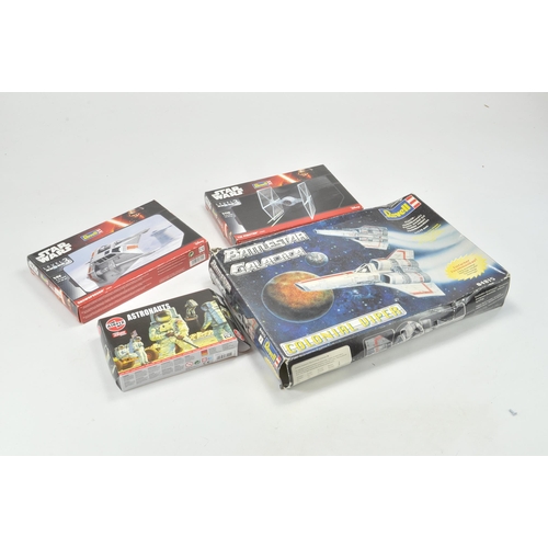 728 - Revell Kit Group plus Airfix Astronaughts. Appear complete.