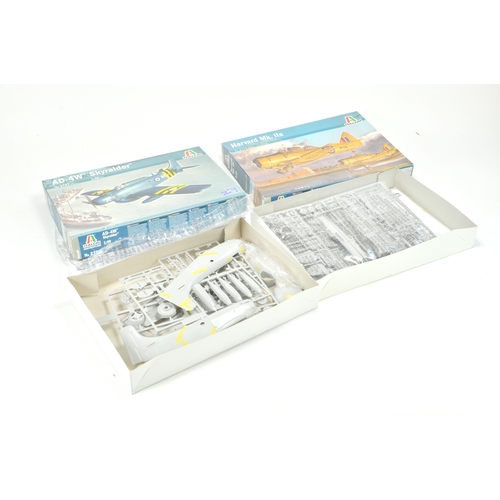 693 - Italeri 1/48 Plastic Model Kit comprising Havard MK.Iia, complete in bags plus AD-4W Skyraider. Appe... 