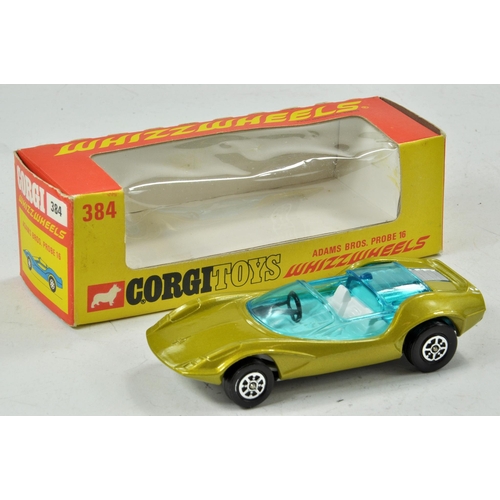 1571 - Corgi 'Whizzwheels'. No. 384 Adams Bros Probe 16. Metallic gold body with grey base. White interior ... 