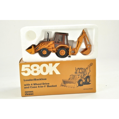 108 - Conrad 1/35 Construction issue comprising Case 580K Excavator Loader. Appears generally excellent, l... 