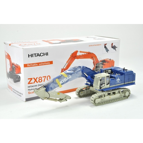 132 - WSI for TMC Scale Models 1/50 construction issue comprising Hitachi Zaxis ZX870 LCH-3 Hydraulic Exca... 