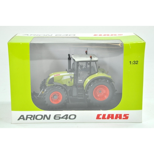 205 - Universal Hobbies 1/32 Farm issue comprising Claas Arion 640 Tractor. Excellent, secured in dealer b... 