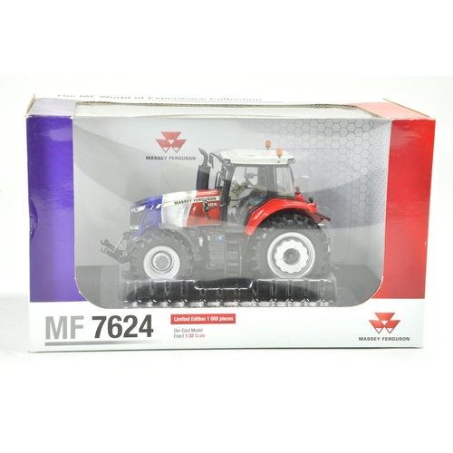 228 - Universal Hobbies 1/32 Farm issue comprising Massey Ferguson MF7624 French Flag Tractor. Excellent, ... 