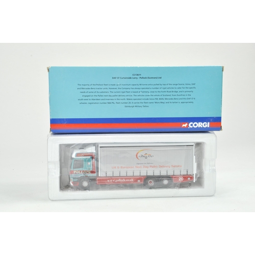 65 - Corgi 1/50 Diecast Truck issue comprising No. CC13611 DAF CF Curtainside in the livery of Pollock. L... 