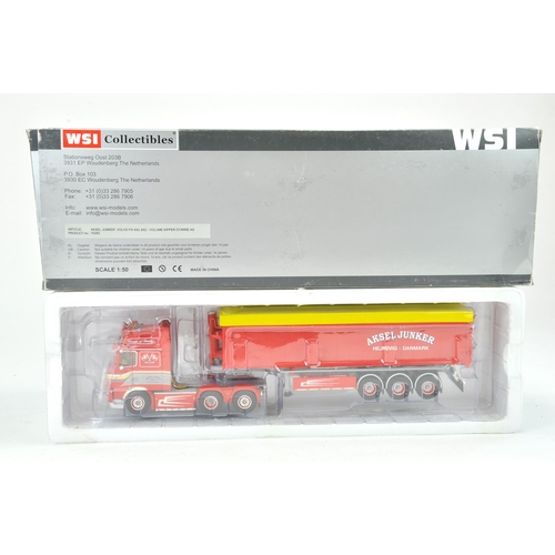 73 - WSI 1/50 truck issue comprising Volvo FH Bulk Tipper Trailer in the livery of Aksel Junker. Appears ... 
