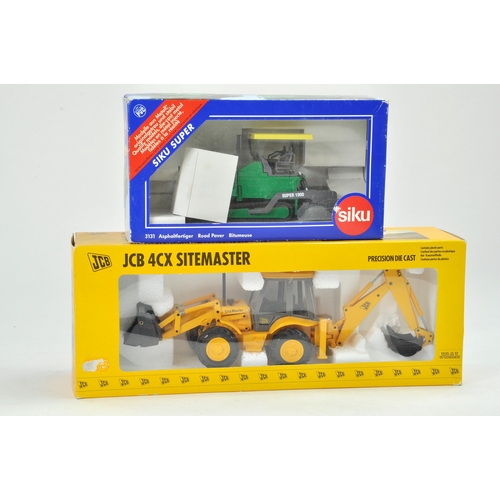 86 - Joal 1/35 JCB 4CX Sitemaster plus Siku Paver. Both appear excellent in boxes.