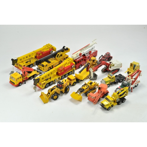 94 - An assortment of mostly Construction Diecast comprising Siku, Majorette and others inc Mobile Cranes... 