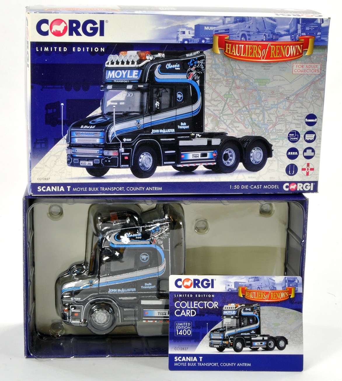 Corgi 1/50 Diecast Model Truck Issue comprising CC12827