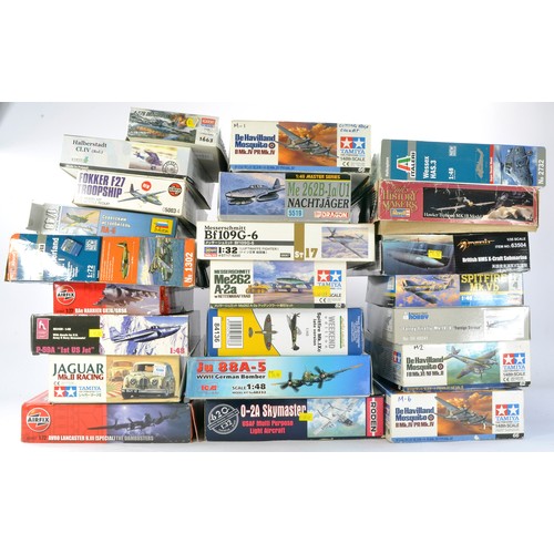 1019 - Plastic Model Kits comprising Twenty Three Mostly Aircraft, from various makers including Airfix, Ta... 