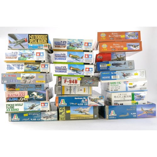 1025 - Plastic Model Kits comprising Twenty Three Mostly Aircraft and other military vehicles, from various... 