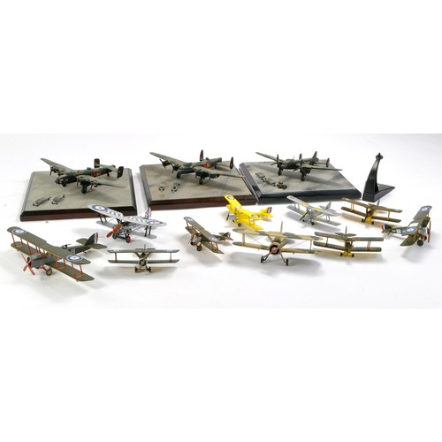 1068 - Model Aircraft comprising thirteen unboxed issues from Oxford, Corgi etc including RAF WW2 Bombers o... 