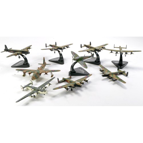 1070 - Model Aircraft comprising nine unboxed issues from Oxford, Corgi etc including RAF Lancasters, some ... 