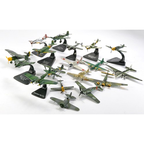 1071 - Model Aircraft comprising Eighteen unboxed issues from Oxford, Corgi etc including German and Japane... 