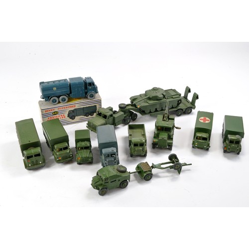 1084 - An attractive group of Dinky Diecast Military Vehicles, mostly with overpainting etc.