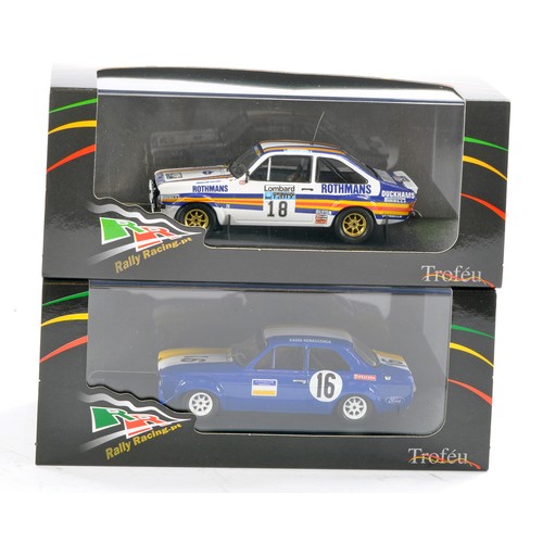 1130 - Trofeu 1/43 scale duo of Ford Escort MK1 and MK2 issues, both limited to 150 pcs only. Not removed f... 