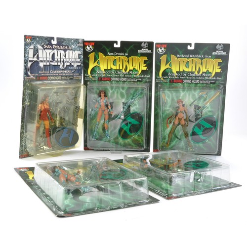 1164 - Moore Action Collectibles featuring Top Cow Comics Carded Figures comprising Witchblade x 4. All exc... 