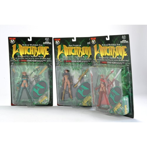 1165 - Moore Action Collectibles featuring Top Cow Comics Carded Figures comprising Witchblade x 3. All exc... 