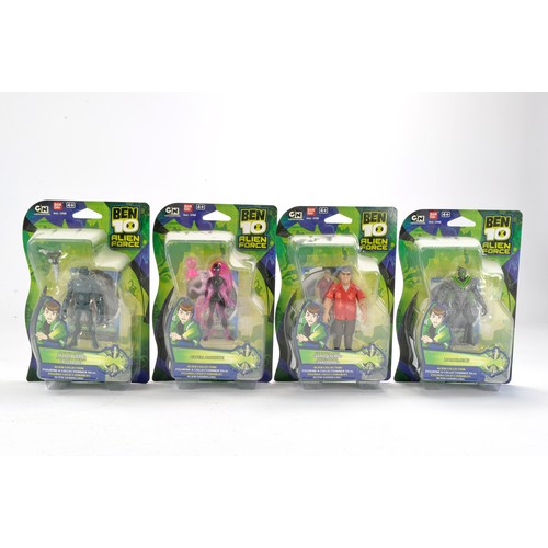 1184 - Bandai Cartoon Network Ben 10 Alien Force Carded Figures comprising Nanomech, Grandpa Max, Gwen Anod... 