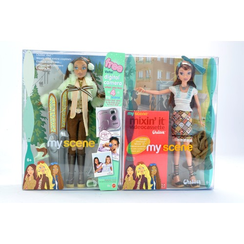 1192 - Fashion Dolls comprising Barbie My Scene Series - Mixin it - Chelsea plus Chillin Out - Westley. Exc... 