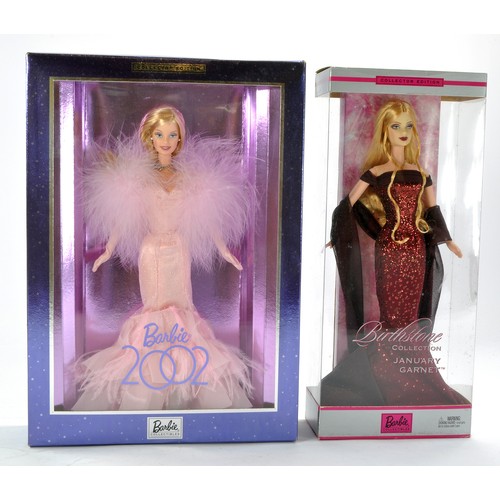 1208 - Fashion Dolls comprising Barbie Birthstone Collection January plus Collector Edition 2002. Excellent... 