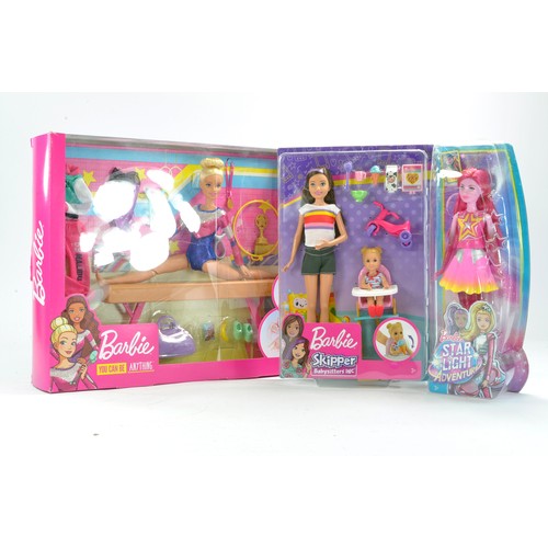 1238 - Fashion Dolls comprising Barbie Skipper Babysitters, Star Light Adventure and You can be Anything Gy... 