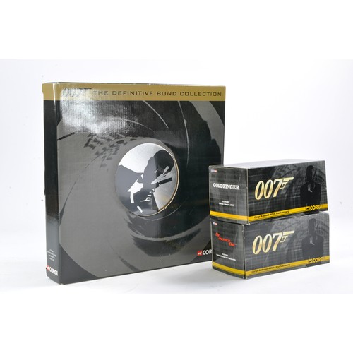 1265 - James Bond 007 Corgi Definitive Bond Collection Set plus No. CC07505 Aston Martin Vanquish and No. C... 