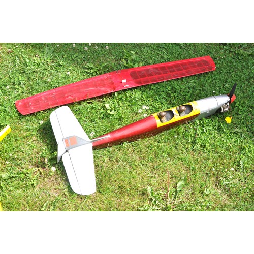 1329 - An impressive collection of RC Model Aircraft from a single owner collection comprising various larg... 