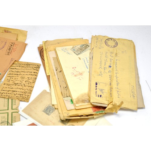 1504 - Stamps, Postal History and Ephemera comprising many dozen items relating to India including military... 