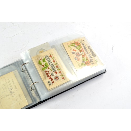 1511 - WWI/WWII Memorabilia. An unspoilt compilation of WWI/WWII Memorabilia including Silk Embroidered Pos... 