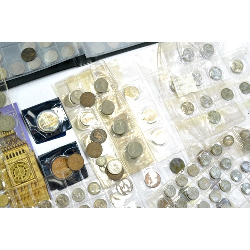 1515 - Coins comprising large collection of early to mid 20th century coinage comprising half crown sets, t... 