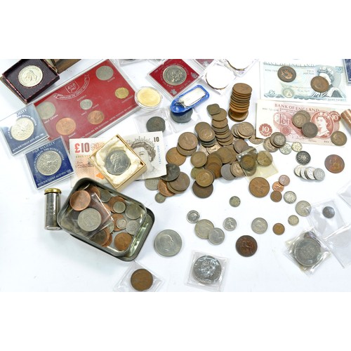 1516 - Coins comprising large collection of coinage dating late 19th to mid 20th century (mainly). The odd ... 