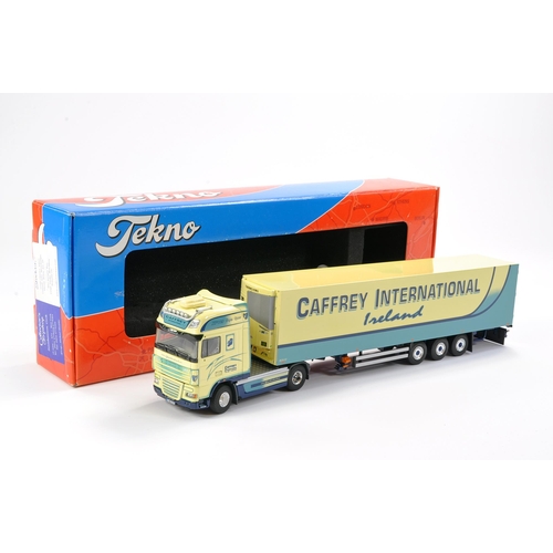 52 - Tekno Diecast Model Truck issue comprising DAF XF Fridge Trailer in livery of Caffrey. With Mirrors.... 