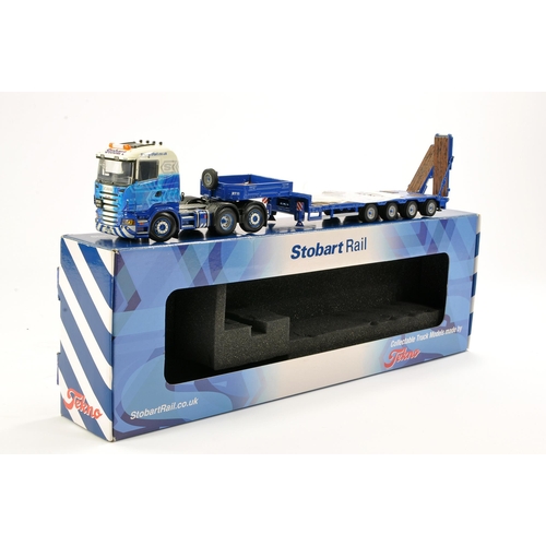 54 - Tekno Diecast Model Truck issue comprising Scania Low Loader in livery of Stobart Rail. With Mirrors... 