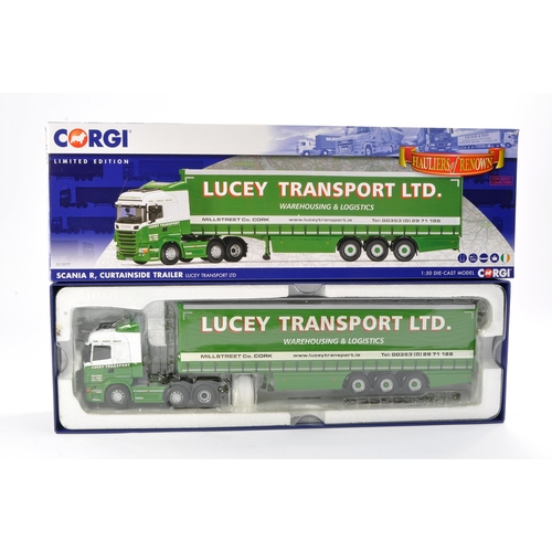 9 - Corgi Diecast Model Truck issue comprising No. CC13777 Scania R Curtainside in the livery of Lucey T... 