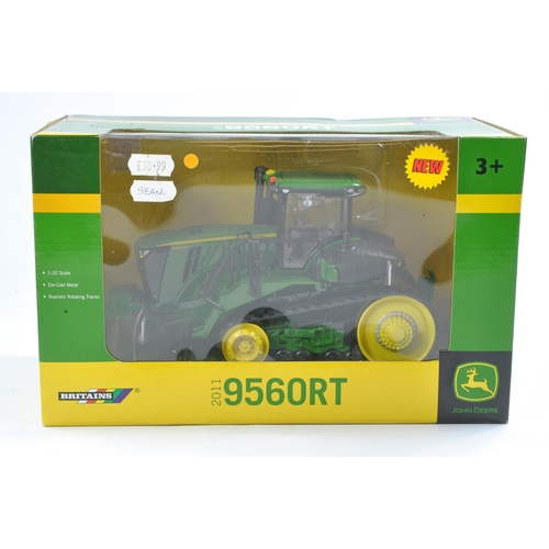 85 - Britains Farm 1/32 issue comprising John Deere 9560RT Tractor. Excellent, secure in box and not prev... 