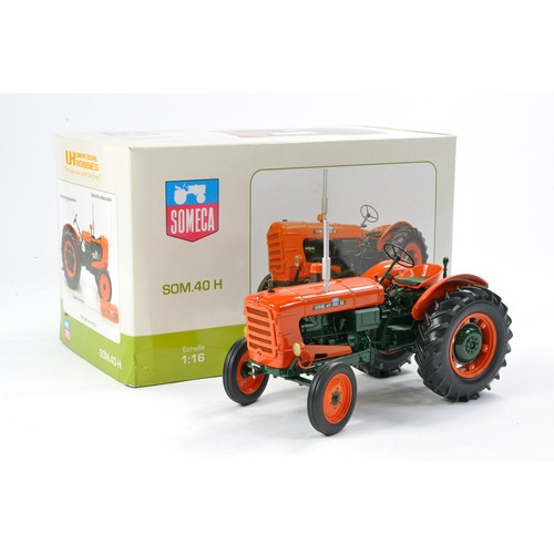 198 - Universal Hobbies 1/16 Farm issue comprising Someca SOM.40 Tractor. Has been displayed but appears e... 