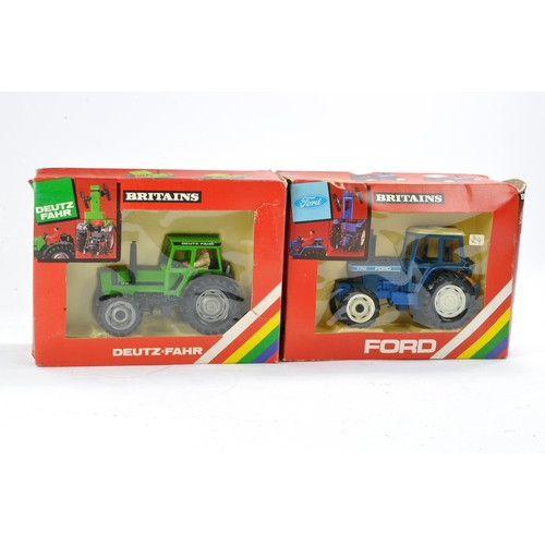 246 - Britains 1/32 farm issues comprising No. 9523 Ford 7710 Tractor and No. 9526 Deutz DX92. Both excell... 