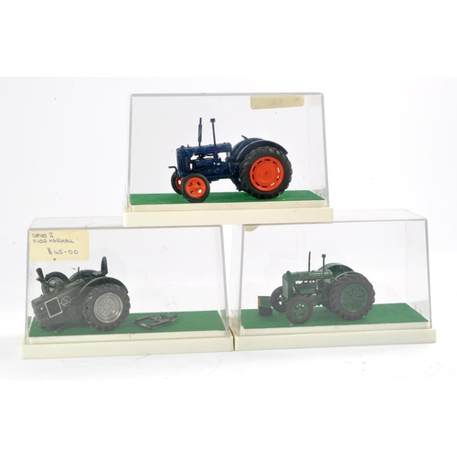 255 - Scaledown White Metal 1/32 farm issues comprising Fordson Major E27N, Field Marshall and Fordson Sta... 