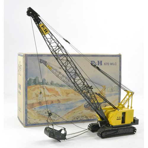 386 - NZG 1/50 diecast construction issue comprising No. 525 P&H 670 WLC Excavator. Generally good to very... 