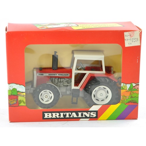 427 - Britains No. 9520 Massey Ferguson 2680 with engine sound, silver chassis and white trim. Excellent w... 