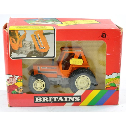 428 - Britains No. 9529 Fiat Double Rear Wheel Tractor. Excellent with no obvious sign of fault in good or... 