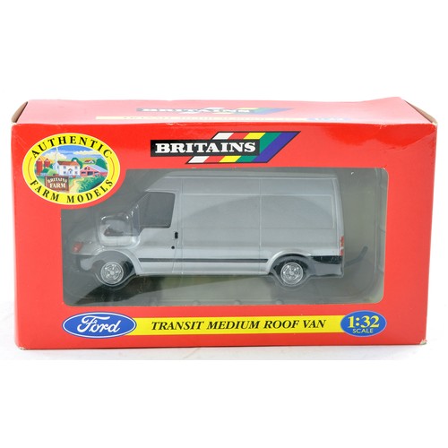 429 - Britains No. 00233B Ford Transit Van in Silver. Excellent with no obvious sign of fault in very good... 