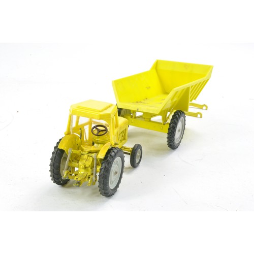 436 - Britains No. 9630 Fordson Super Major Industrial (in Yellow) Tractor with Shawnee Poole Dump Trailer... 