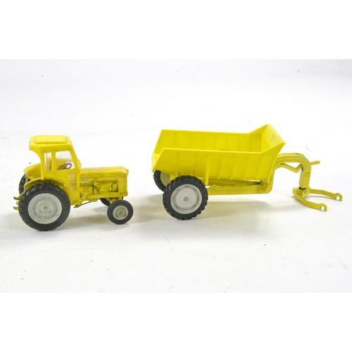 436 - Britains No. 9630 Fordson Super Major Industrial (in Yellow) Tractor with Shawnee Poole Dump Trailer... 