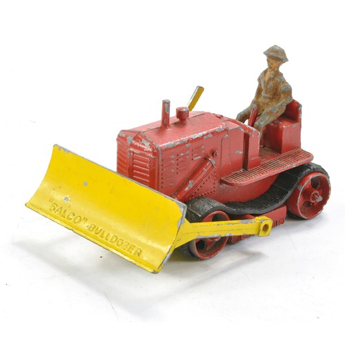 443 - Salco Vintage and Extremely hard to find Bulldozer. Non Clockwork issue is red and yellow with rubbe... 