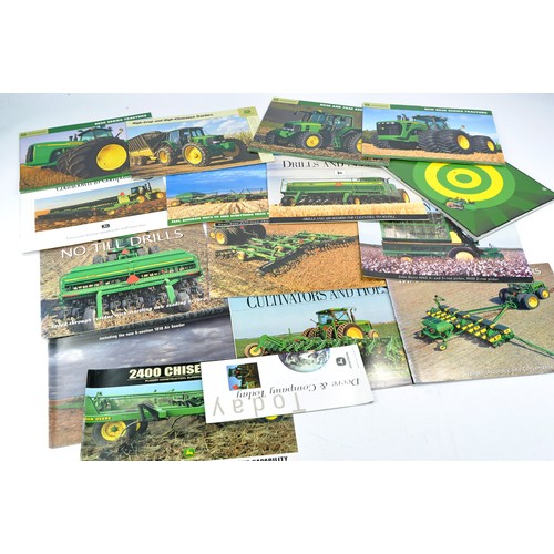 448 - Tractor and Machinery Brochures comprising in excess of 30 mostly John Deere multi page leaflets in ... 